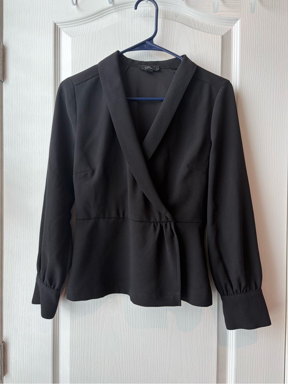 J. Crew Black Wrap Blazer Top